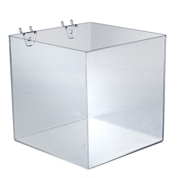 8" Cube Bin for Pegboard or Slatwall, PK4